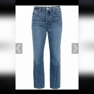 Frame Le Mec Women's Straight Leg Jeans in Blue